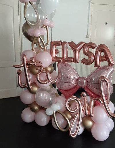 Babyshower showstuk met naam