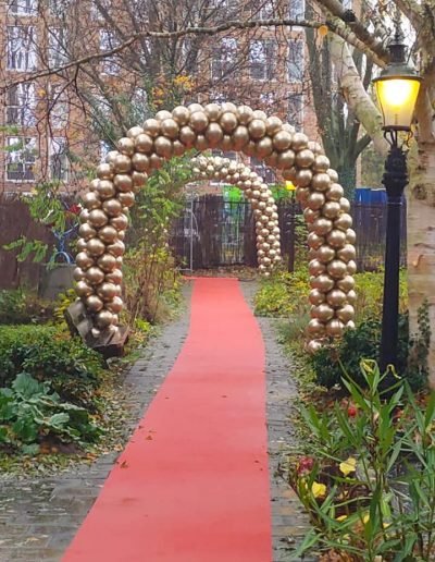 Gouden chrome ballonnenboog